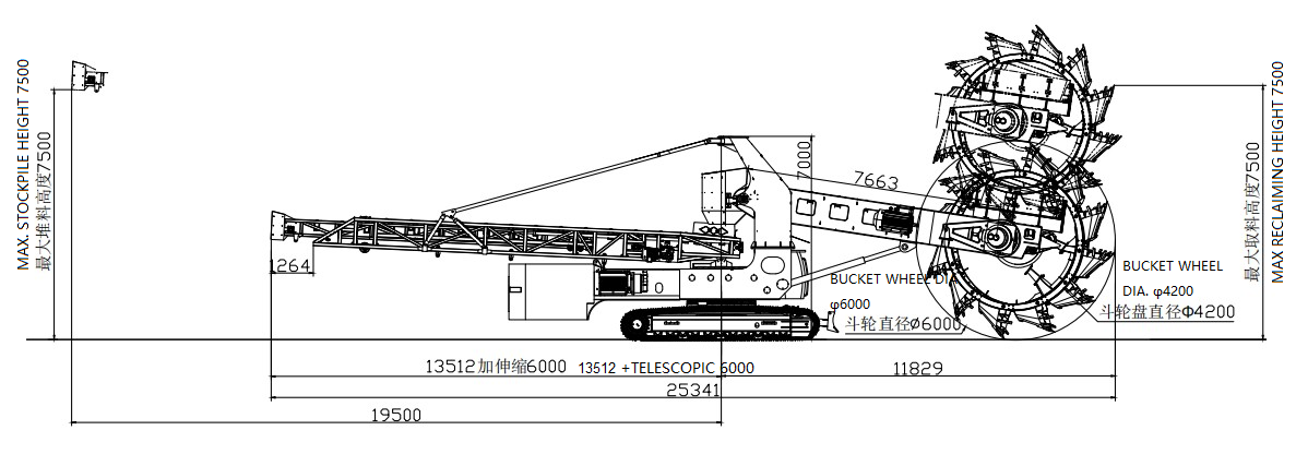  JXLW-1000 Emmerwielgraafmasjien 