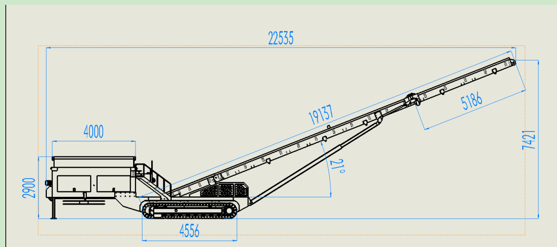  XLD-800 Crawler mobiele stapelaar 